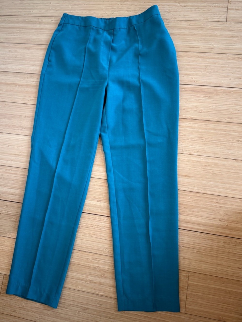 Marks & Spencer Teal Straight-Leg Trousers